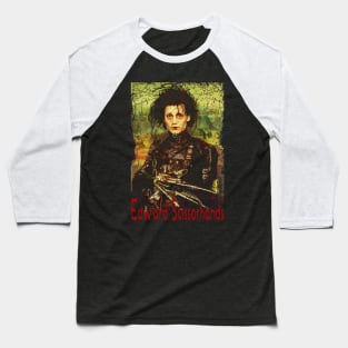 Edward Scissorhands Cutting Threads Of Compassion Baseball T-Shirt